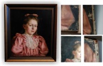 Konserwacja portret dziewczynki